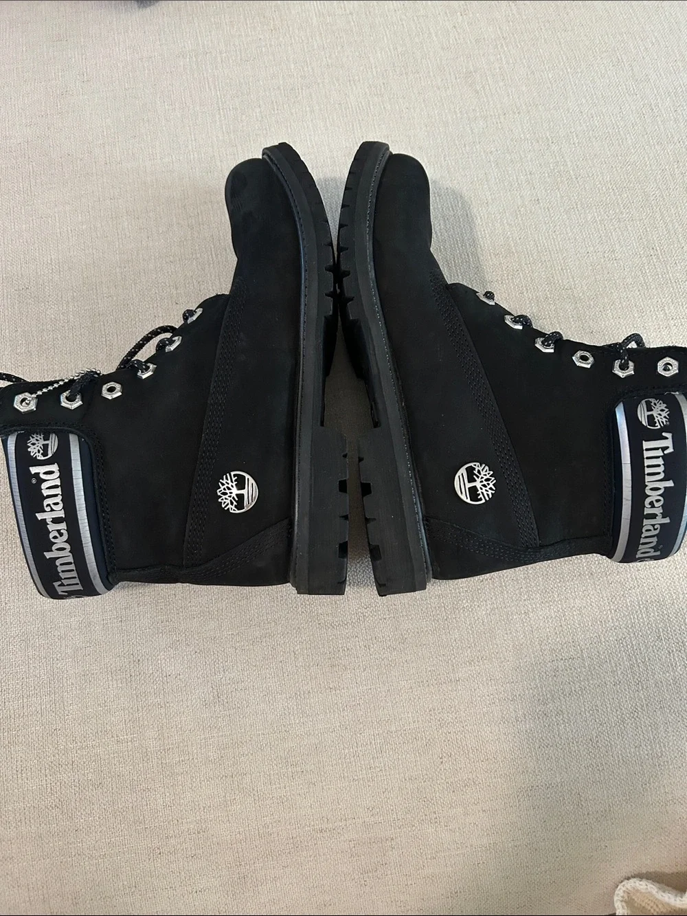 Timberland Stone Street 6-Inch Waterproof Boots, Black, Size 9.5,  NWOT, display